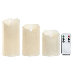 Candela LED Home ESPRIT Beige 25 x 10 x 20 cm