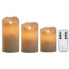 Candela LED Home ESPRIT Beige 25 x 10 x 20 cm