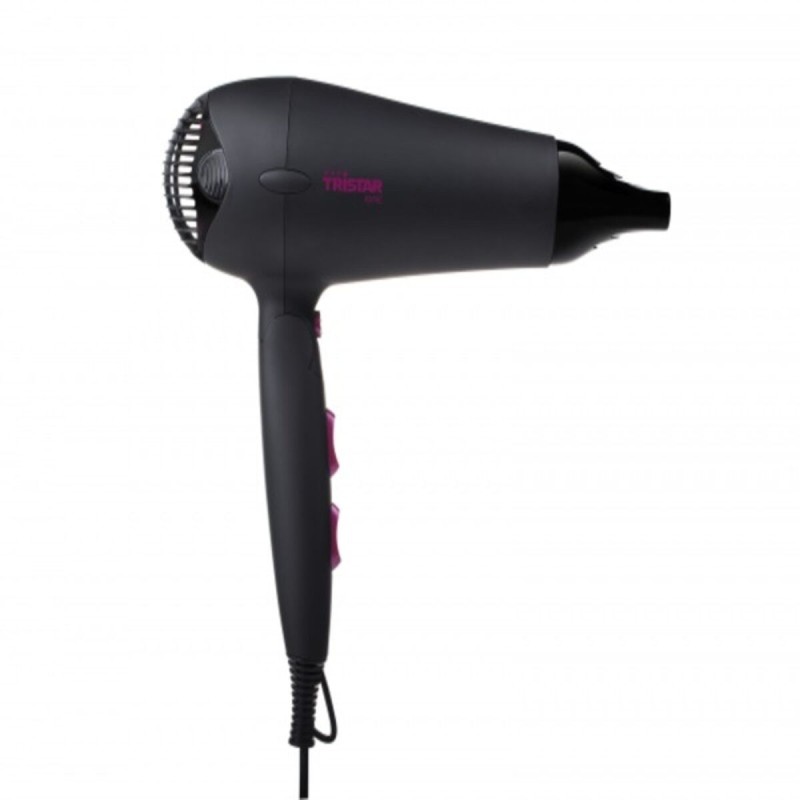 Asciugacapelli Pieghevole Tristar HD-2358 Agli ioni Nero 2000W Asciugacapelli Pieghevole Tristar HD-2358 Agli ioni Nero 2000W