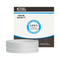 Cavo RJ45 Categoria 5e UTP NANOCABLE 10.20.0302-FLEX Grigio 100 m