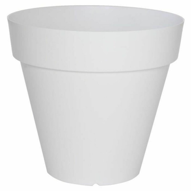 Vaso Riviera Bianco Plastica Quadrato Ø 50 cm Vaso Riviera Bianco Plastica Quadrato Ø 50 cm