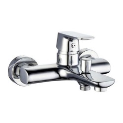 Rubinetto Monocomando Rousseau Grigio Metallo Ottone 15 cm
