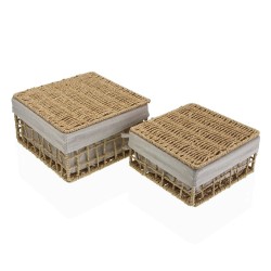 Cesto per i Panni Versa Nadir Marrone Alghe marine 23 x 12,5 x 23 cm