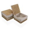 Cesto per i Panni Versa Nadir Marrone Alghe marine 23 x 12,5 x 23 cm
