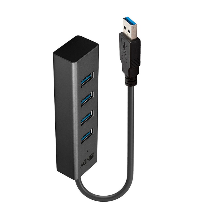 Hub USB LINDY 43324 Nero Hub USB LINDY 43324 Nero