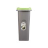Cestino Stefanplast Verde Grigio Plastica 25 L (6 Unità)