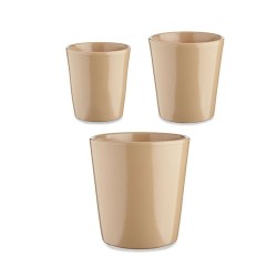 Set di Vasi Ibergarden CONICO-1019 Beige Argilla Cónica Ø 14 cm Ø 22 cm Ø 17 cm 3 Pezzi