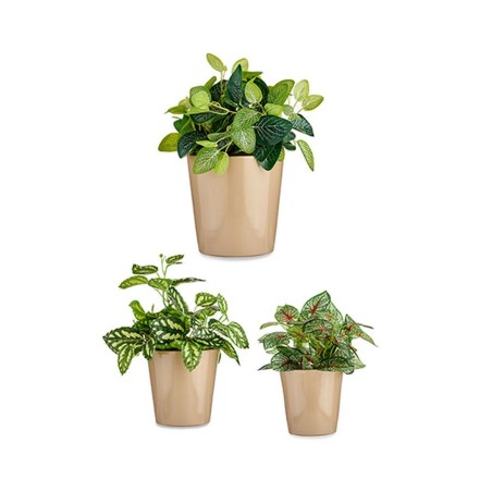 Set di Vasi Ibergarden CONICO-1019 Beige Argilla Cónica Ø 14 cm Ø 22 cm Ø 17 cm 3 Pezzi