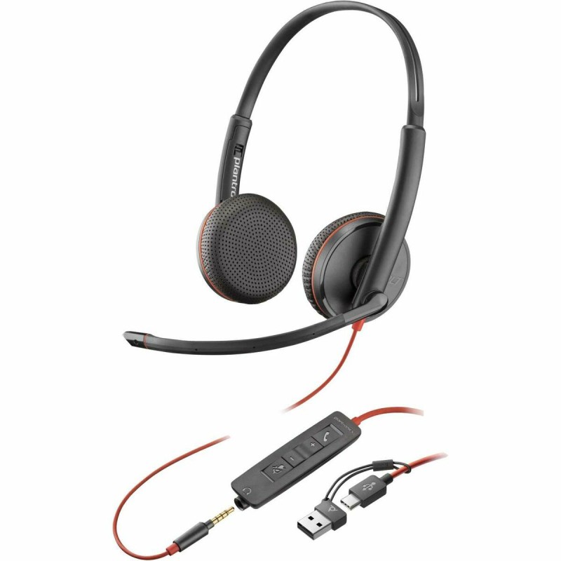 Auricolari con Microfono HP Blackwire 3225 Nero Auricolari con Microfono HP Blackwire 3225 Nero