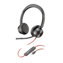 Auricolari con Microfono Poly Blackwire 8225 Nero
