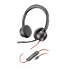Auricolari con Microfono Poly Blackwire 8225 Nero