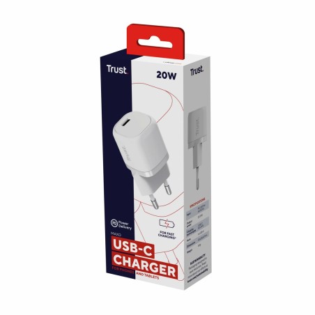 Caricabatterie da Parete Trust Bianco 20 W