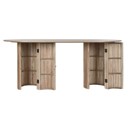 Tavolo da Pranzo Home ESPRIT Naturale Legno di paulownia Legno MDF 180 x 90 x 75 cm