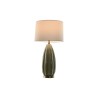 Lampada da tavolo Home ESPRIT Bianco Verde Gres 50 W 220 V 40 x 40 x 78 cm