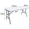 Tavolo Pieghevole ZJF152CZ 152 x 70 x 74 cm