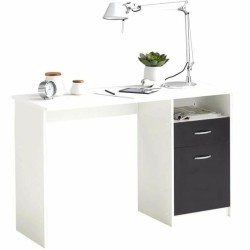 Scrivania FMD JACKSON  Bianco Nero 123 x 76,5 x 50 cm Legno