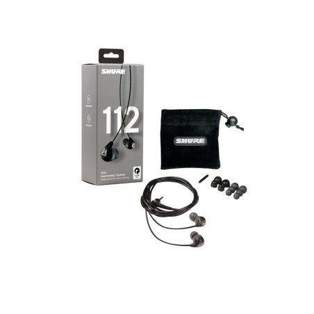Auricolari con Microfono Shure SE112-GR Nero Grigio