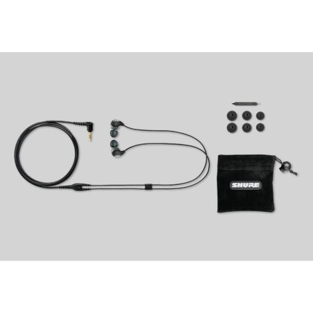 Auricolari con Microfono Shure SE112-GR Nero Grigio