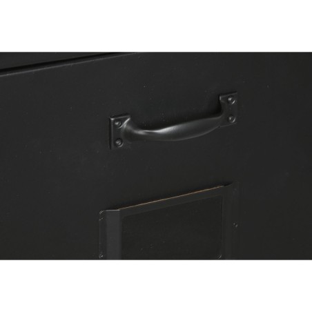 Cassettiera Home ESPRIT Nero Metallo Loft 75 x 45 x 80 cm