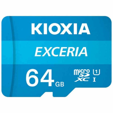 Scheda Di Memoria Micro SD con Adattatore Kioxia Exceria 64 GB UHS-I Classe 10 Azzurro