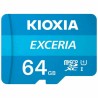 Scheda Di Memoria Micro SD con Adattatore Kioxia Exceria 64 GB UHS-I Classe 10 Azzurro