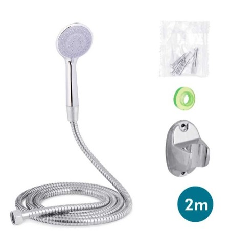 Un doccino con tubo per dirigere il getto Berilo 170 Metallo 2 m (12 Unità)