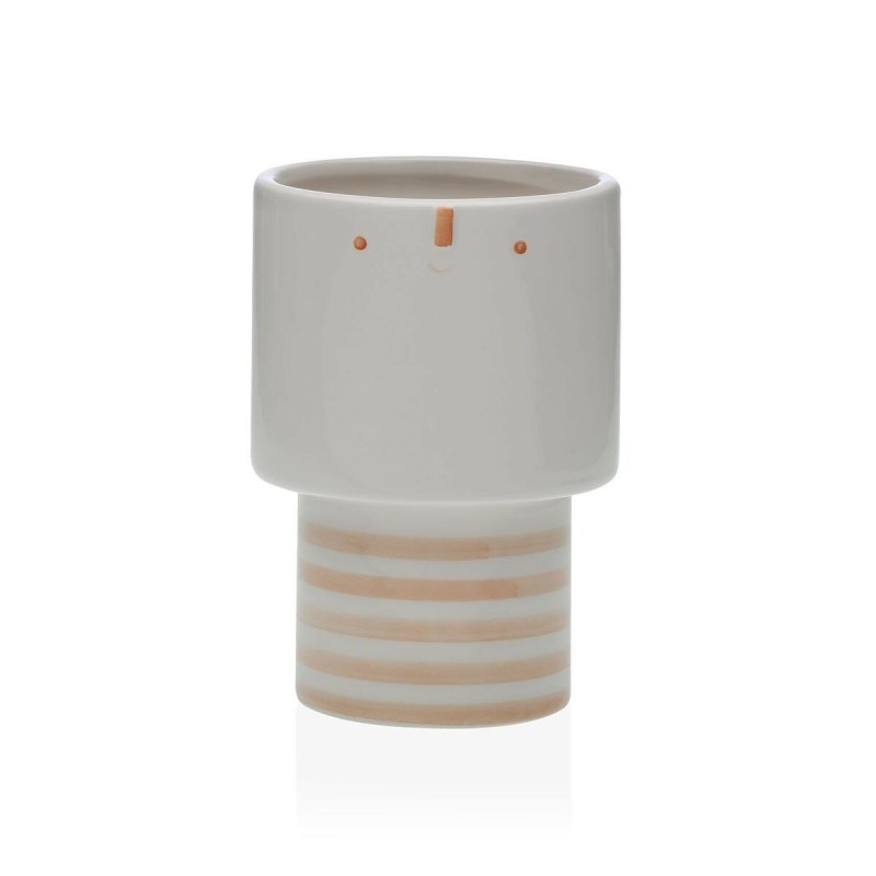 Vaso Versa Viso Beige Ceramica 8 x 16 x 8 cm Vaso Versa Viso Beige Ceramica 8 x 16 x 8 cm