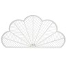 Testiera del Letto Home ESPRIT Bianco Bambù Rattan 160 x 2,5 x 81 cm