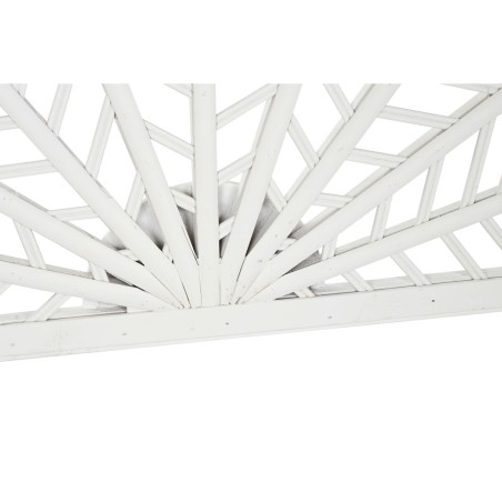 Testiera del Letto Home ESPRIT Bianco Bambù Rattan 160 x 2,5 x 81 cm
