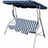 Altalena basculante Aktive 3 posti Azzurro Bianco 180 x 107 x 160 cm