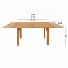 Tavolo Allungabile Aktive Legno di acacia Rettangolare 200 x 100 x 74 cm