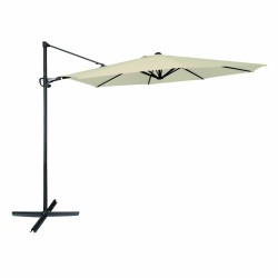 Ombrellone Aktive Roma 300 x 245 x 300 cm Crema Ø 4,8 cm Alluminio