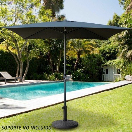 Ombrellone Aktive Antracite Alluminio Ø 4,8 cm 300 cm