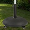 Base per Ombrellone Aktive Nero 25 kg Con ruote
