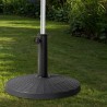 Base per Ombrellone Aktive 10 kg Nero Acciaio Poliresina 44,5 x 33 cm