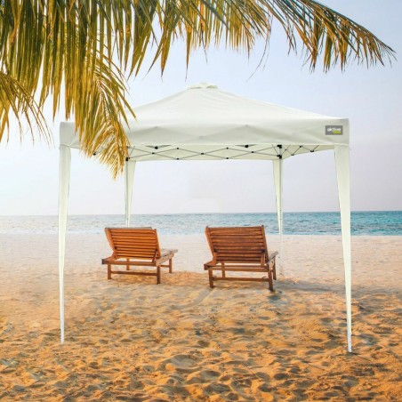 Gazebo Aktive Max-Air Bianco 300 x 300 x 250 cm Stoffa Acciaio