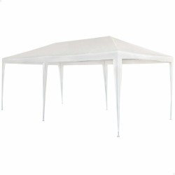 Gazebo Aktive Bianco 300 x 600 cm Metallo Plastica