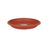 Piatto per Vaso Dem Squares Marrone 24 x 2 x 3,2 cm (6 Unità)