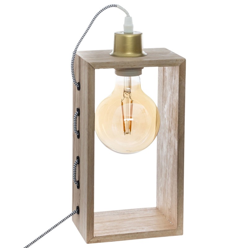 Lampada da tavolo Atmosphera Legno Marrone 25 W 220-240 V Lampada da tavolo Atmosphera Legno Marrone 25 W 220-240 V