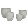 Vaso Home ESPRIT Grigio Magnesio 44 x 44 x 43 cm (4 Unità)