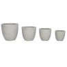 Vaso Home ESPRIT Grigio Magnesio 44 x 44 x 43 cm (4 Unità)