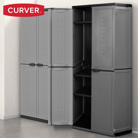 Armadio Curver Grigio scuro Plastica 68 x 166 x 39 cm