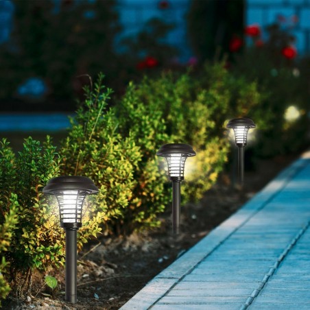 Picchetto solare da giardino Aktive polipropilene 14 x 42 x 14 cm (4 Unità)