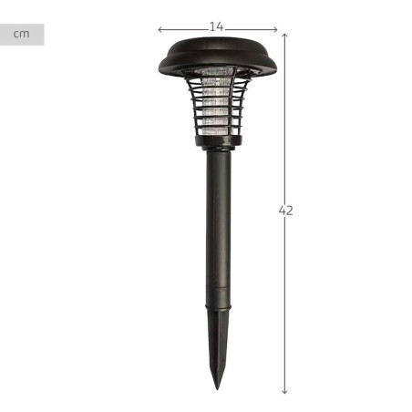 Picchetto solare da giardino Aktive polipropilene 14 x 42 x 14 cm (4 Unità)