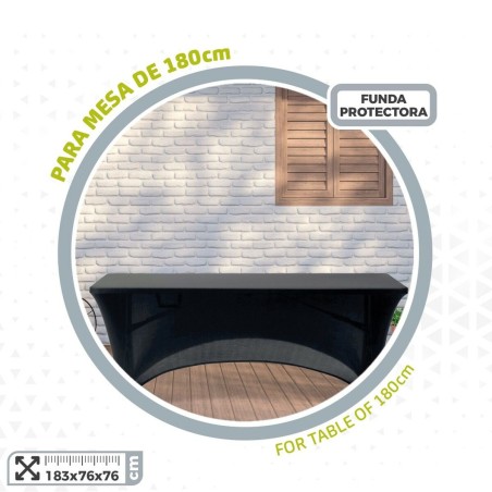 Custodia Protettrice Aktive Nero 183 x 76 x 76 cm Tavolo Accessori Veicoli Autostrada (6 Unità)