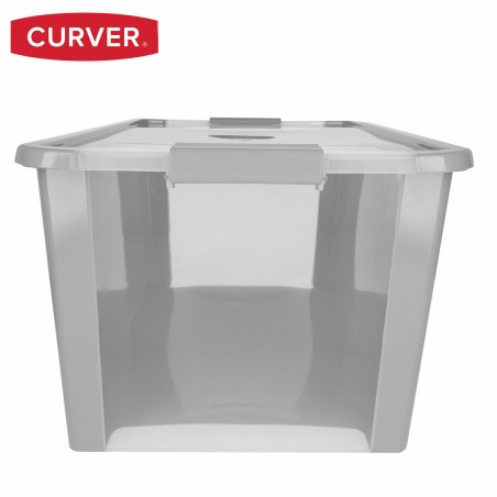 Scatola portaoggetti Curver Grigio Plastica 40 L 55 x 28 x 35 cm (5 Unità)
