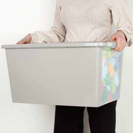 Scatola portaoggetti Curver Grigio Plastica 40 L 55 x 28 x 35 cm (5 Unità)