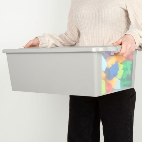 Scatola portaoggetti Curver Grigio Plastica 26 L 55 x 19 x 35 cm (7 Unità)