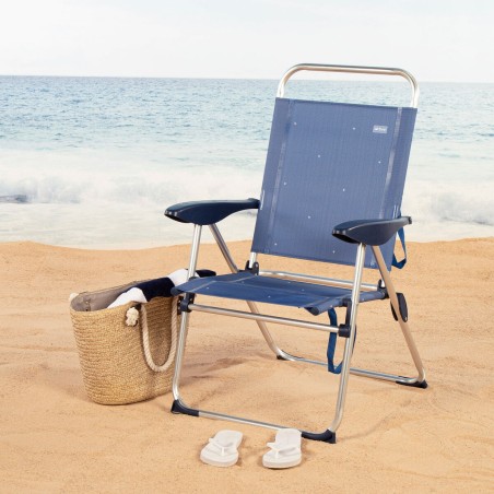 Sedia da Spiaggia Aktive 48 x 100 x 60 cm (2 Unità)
