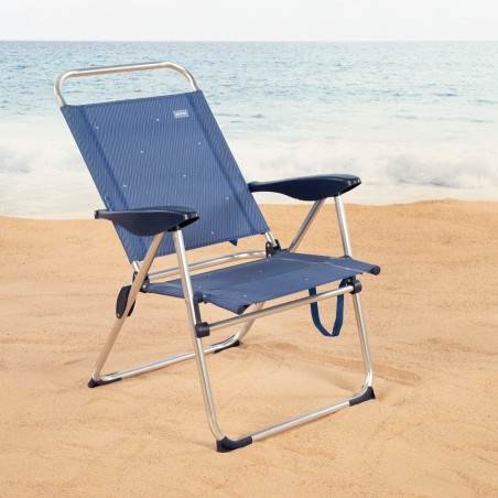 Sedia da Spiaggia Aktive 48 x 100 x 60 cm (2 Unità)